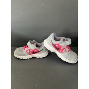 Nike Girls Toddler Downshifter 12 Running Shoes US 8C Pink Gray